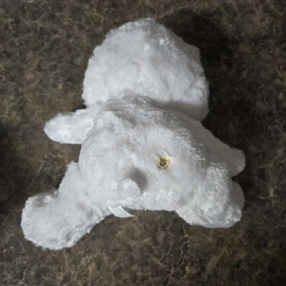 Care Bears Heart of Gold 25th Anniversary Collector's Swarovsky White Plush 12